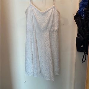 White lace dress